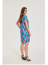 Moodo Patterned blue dress Moodo
