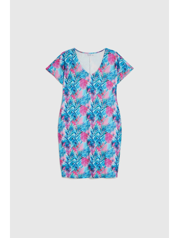Moodo Patterned blue dress Moodo