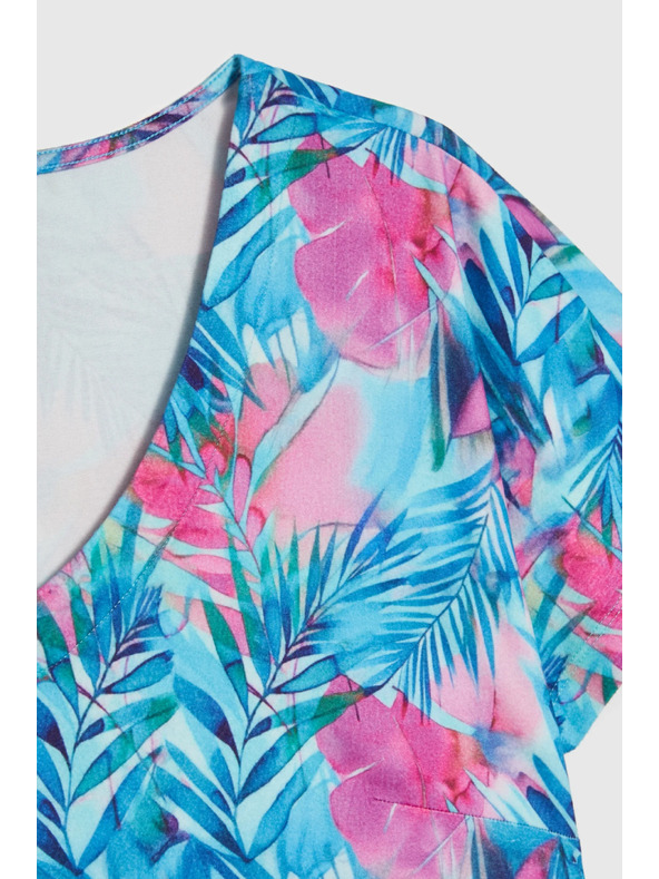Moodo Patterned blue dress Moodo