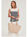 Moodo Striped beige bag Moodo