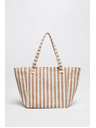 Moodo Striped beige bag Moodo