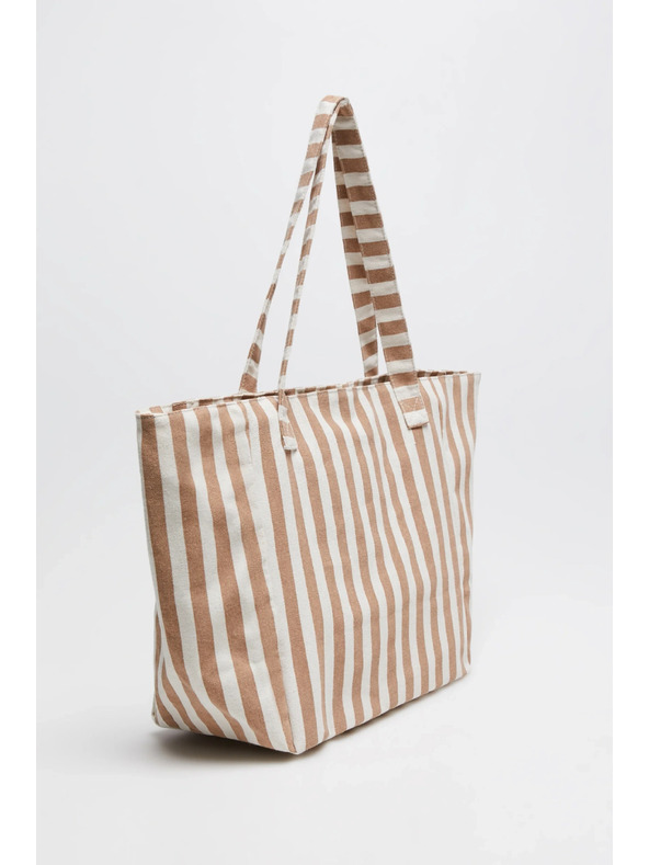 Moodo Striped beige bag Moodo