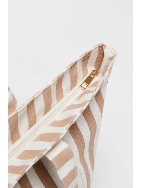 Moodo Striped beige bag Moodo