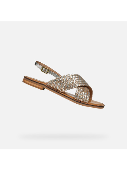 Geox Silver women's sandals Geox Maddalusiac