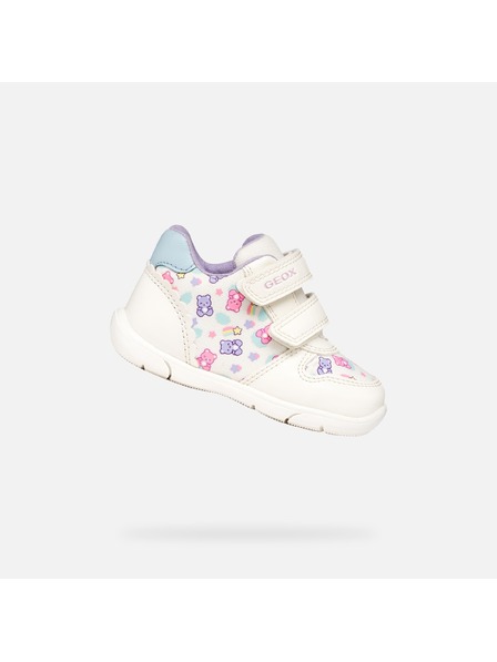 Geox White girls' sneakers Geox Zapito