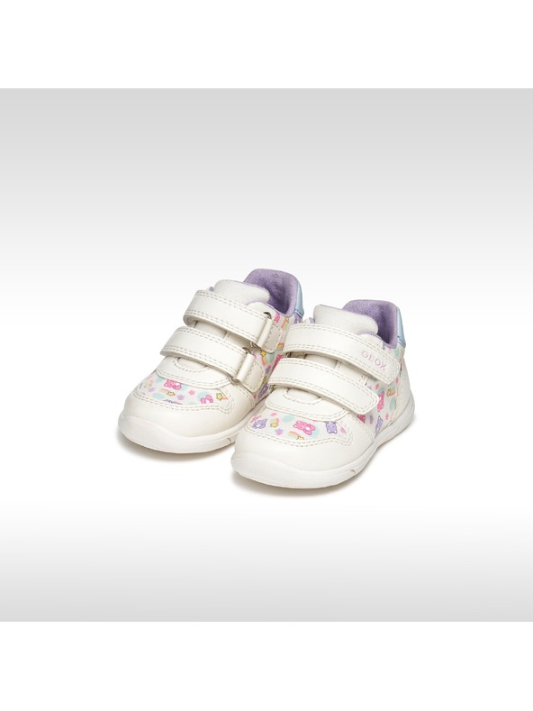 Geox Бели детски кецове Geox Zapito