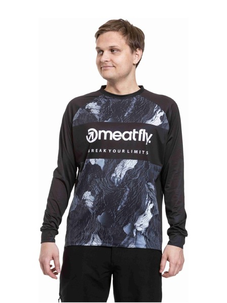 Meatfly Meatfly men's bike jersey Cliff Deep Lake / Black
