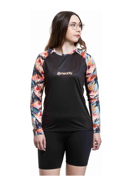 Meatfly Meatfly women's bike jersey Leah Color Mountains / Black