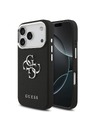 Guess Guess PU Grained 4G Metal Logo Задна крышка за iPhone 17 Pro Black