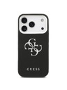 Guess Guess PU Grained 4G Metal Logo Задна крышка за iPhone 17 Pro Black
