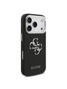 Guess Guess PU Grained 4G Metal Logo Задна крышка за iPhone 17 Pro Black