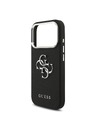 Guess Guess PU Grained 4G Metal Logo Задна крышка за iPhone 17 Pro Black