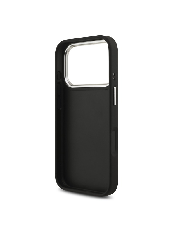 Guess Guess PU Grained 4G Metal Logo Задна крышка за iPhone 17 Pro Black