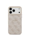 Guess Guess PU Leather 4G Gold Frame MagSafe Задна крышка за iPhone 17 Pro Max Pink