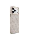 Guess Guess PU Leather 4G Gold Frame MagSafe Задна крышка за iPhone 17 Pro Max Pink