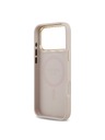 Guess Guess PU Leather 4G Gold Frame MagSafe Задна крышка за iPhone 17 Pro Max Pink