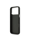 Guess Guess PU 4G Metal Logo Задна крышка за iPhone 17 Pro Max Silver Black