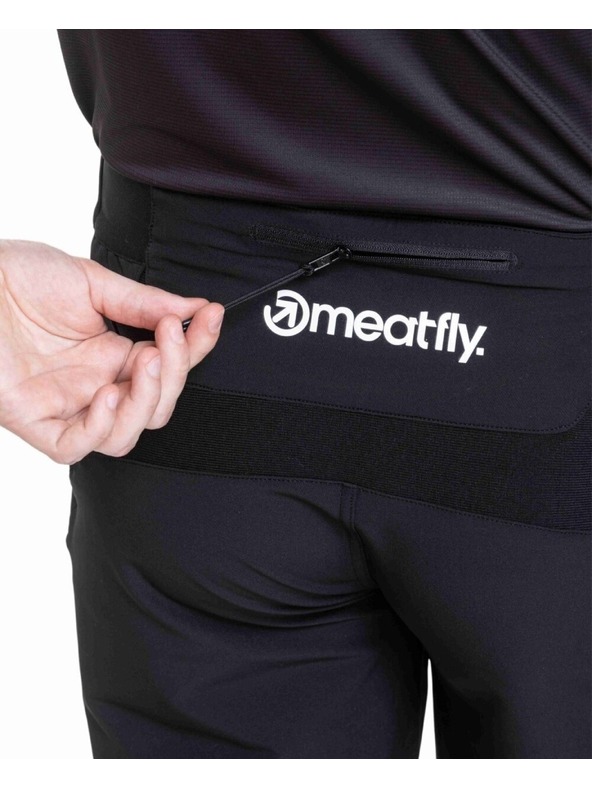 Meatfly Meatfly мъжки велосипедни шорти Brake Black / White