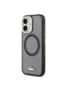 Lacoste Lacoste PC/TPU Frosted Finish Gold Logo MagSafe задна капак за iPhone 17 Black