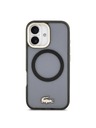 Lacoste Lacoste PC/TPU Frosted Finish Gold Logo MagSafe задна капак за iPhone 17 Black