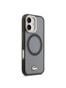 Lacoste Lacoste PC/TPU Frosted Finish Gold Logo MagSafe задна капак за iPhone 17 Black