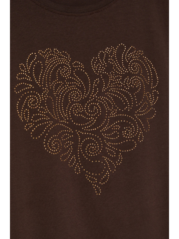 Moodo Zip brown blouse Moodo