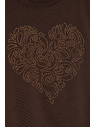Moodo Zip brown blouse Moodo