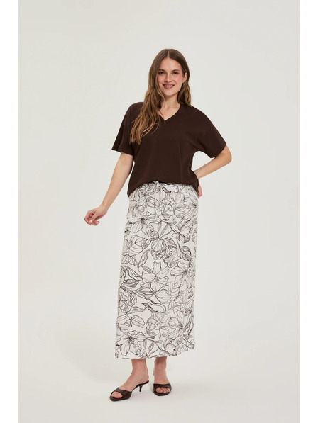 Moodo Smooth brown t-shirt Moodo