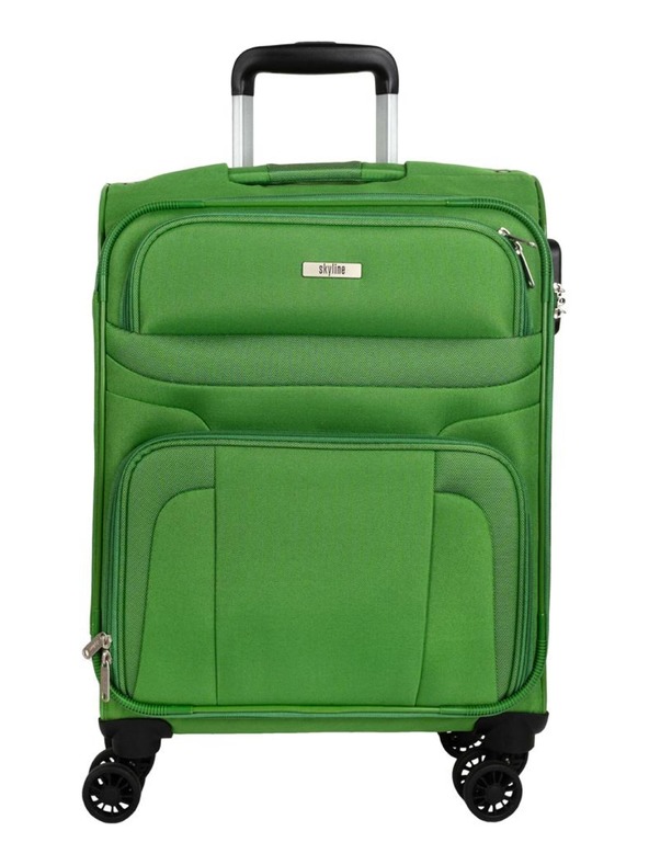 Skyline Пътни куфар Skyline Orlando 4w S Green