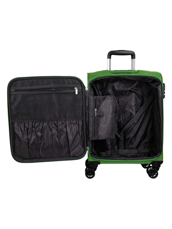 Skyline Пътни куфар Skyline Orlando 4w S Green