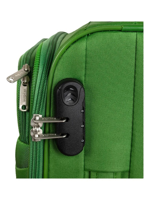 Skyline Пътни куфар Skyline Orlando 4w S Green
