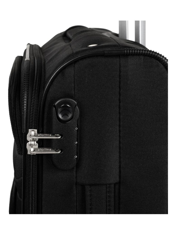 Skyline Пътни куфар Skyline Orlando 4w S Black