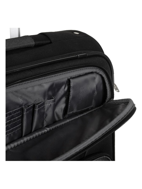 Skyline Пътни куфар Skyline Orlando 4w S Black