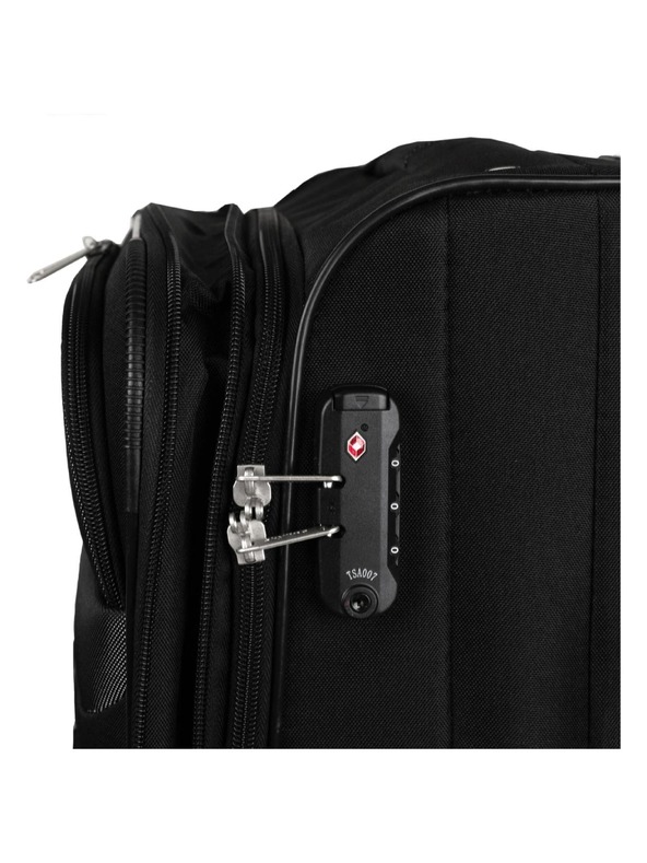 Skyline Пътни куфар Skyline Orlando 4w M Black