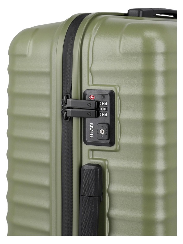 Titan Пътни куфар Titan Upgrade M plus Forest green