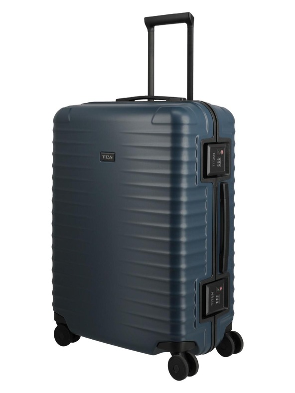 Titan Пътен куфар Titan Overseas M plus Midnight blue
