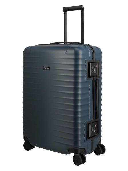 Titan Пътен куфар Titan Overseas M plus Midnight blue