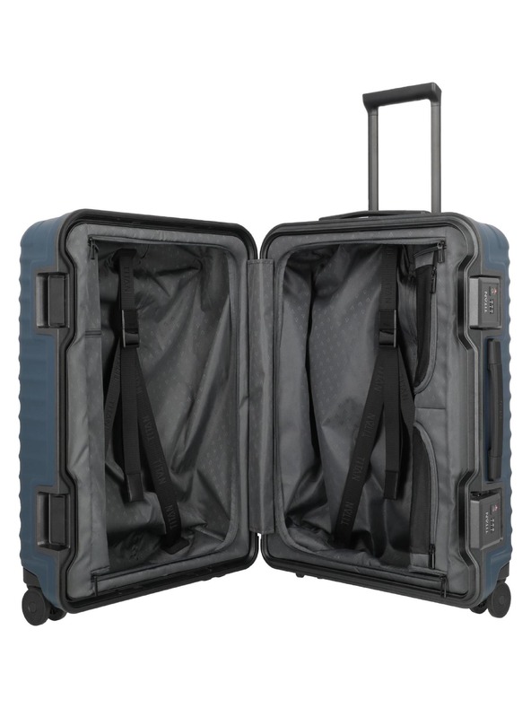 Titan Пътен куфар Titan Overseas M plus Midnight blue