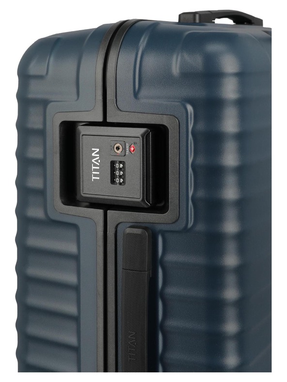 Titan Пътен куфар Titan Overseas M plus Midnight blue
