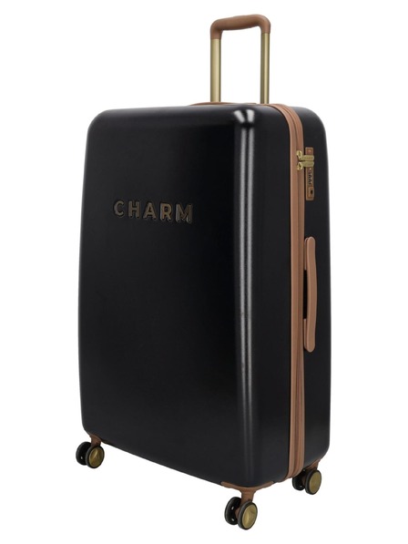 Charm London Пътен куфар Charm London Capetown L Black