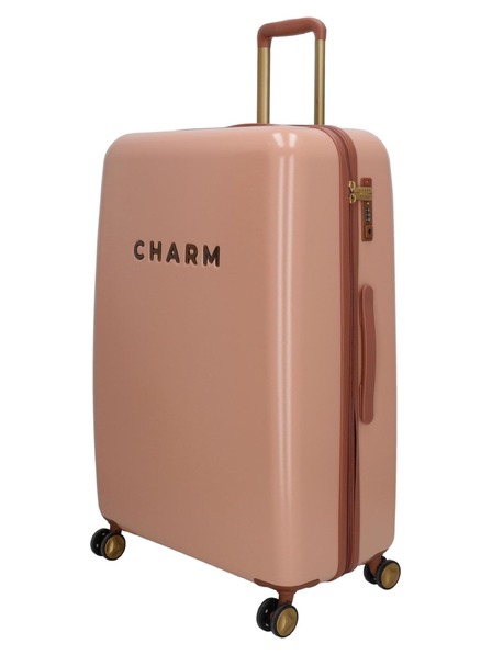 Charm London Пътен куфар Charm London Capetown L Pink