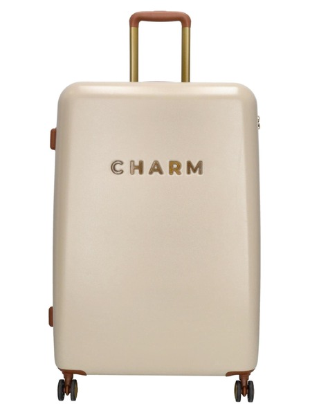 Charm London Пътен куфар Charm London Capetown L Beige