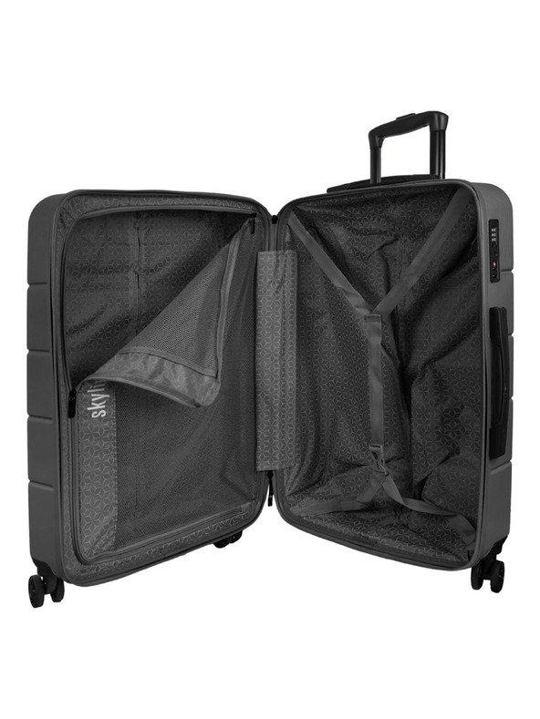 Skyline Пътен куфар Skyline Goomera 4w L Anthracite
