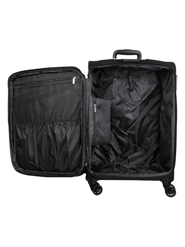 Skyline Пътен куфар Skyline Orlando 4w L Black