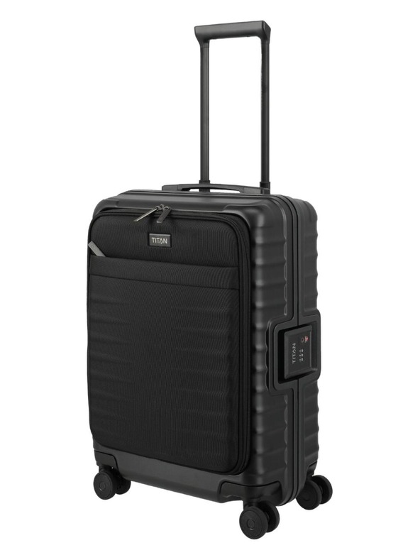 Titan Пътен куфар Titan Overseas S Front pocket Nightshade black