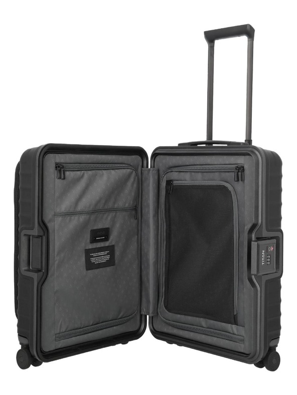 Titan Пътен куфар Titan Overseas S Front pocket Nightshade black