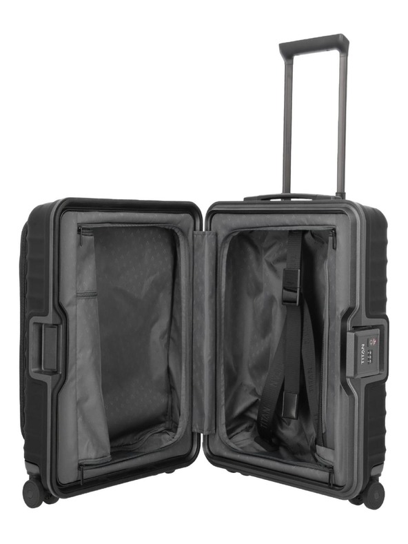 Titan Пътен куфар Titan Overseas S Front pocket Nightshade black