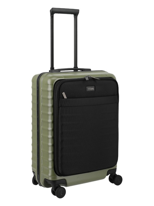 Titan Пътен куфар Titan Overseas S Front pocket Forest green