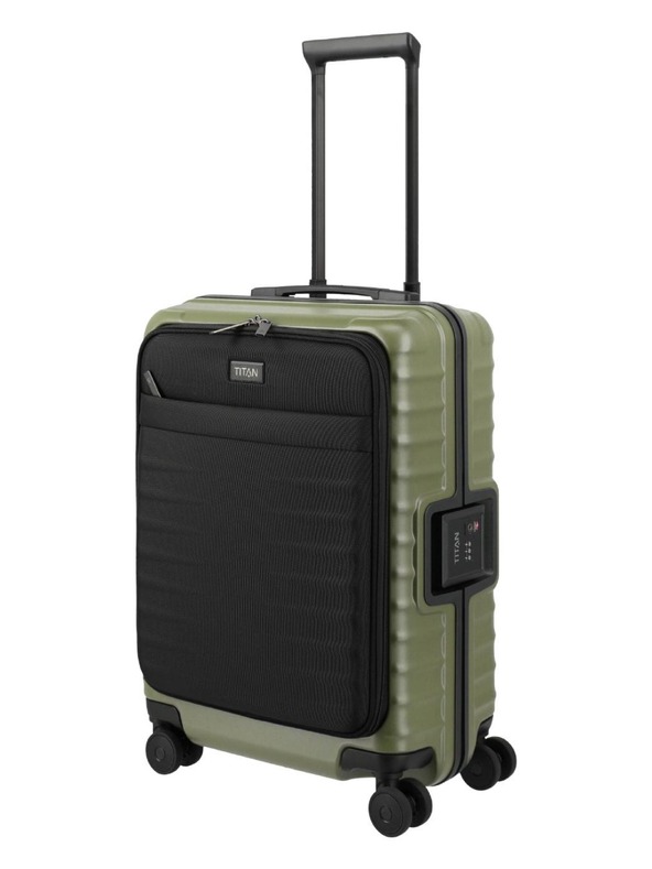 Titan Пътен куфар Titan Overseas S Front pocket Forest green