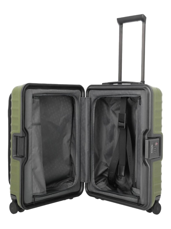 Titan Пътен куфар Titan Overseas S Front pocket Forest green